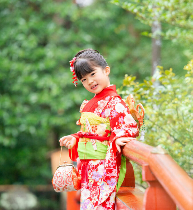 7才女の子向け 七五三 出張撮影・お出かけ着物レンタル | こども写真館