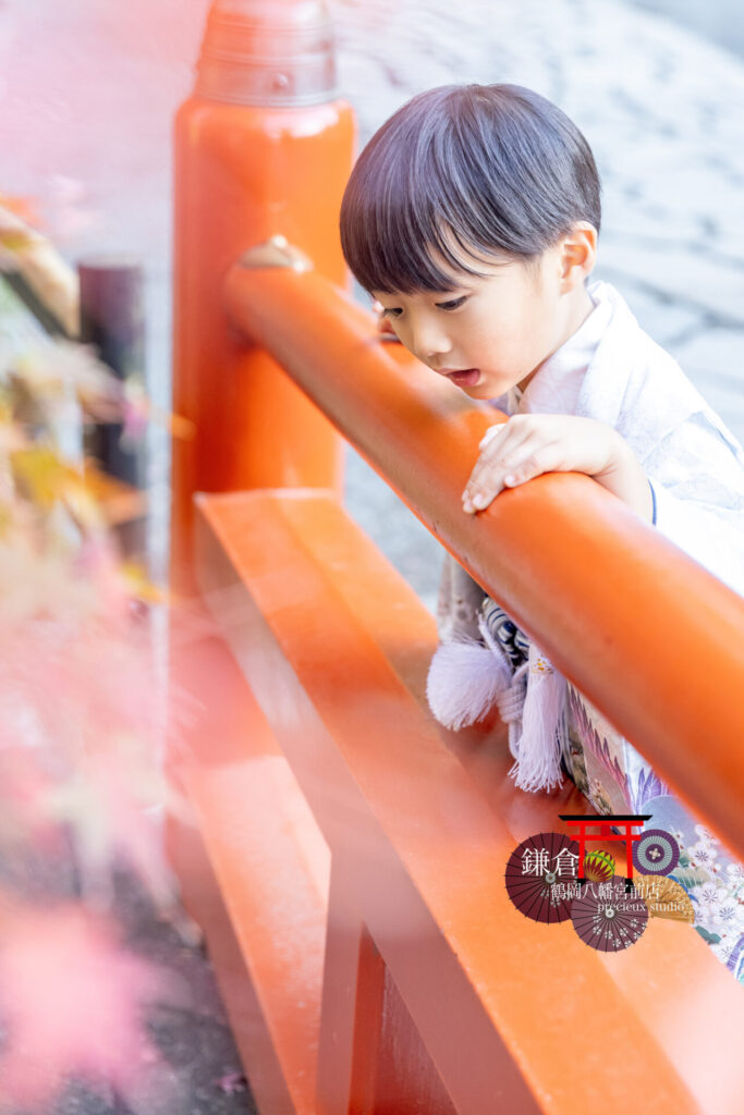 鎌倉鶴岡八幡宮で七五三の出張撮影 5歳の男の子